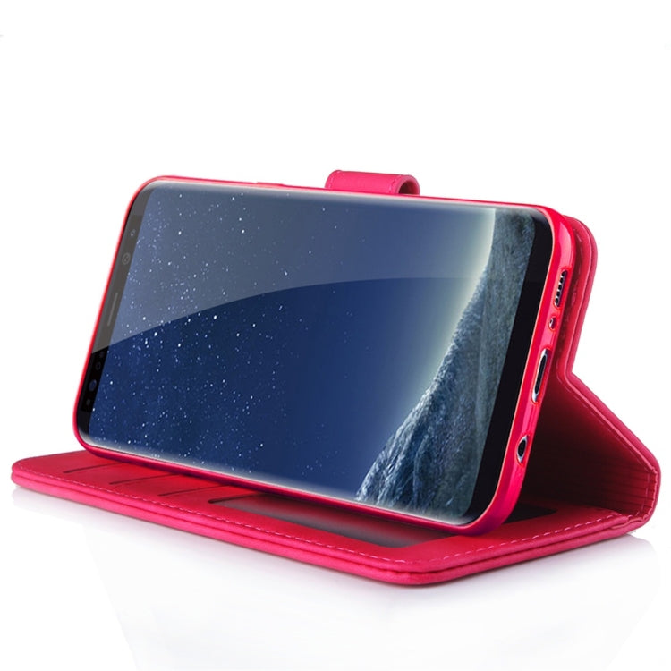 For Galaxy S8+ Diaobaolee Pure Fresh Texture Horizontal Flip Leather Case, with Holder & Card Slot & Wallet & Photo Frame