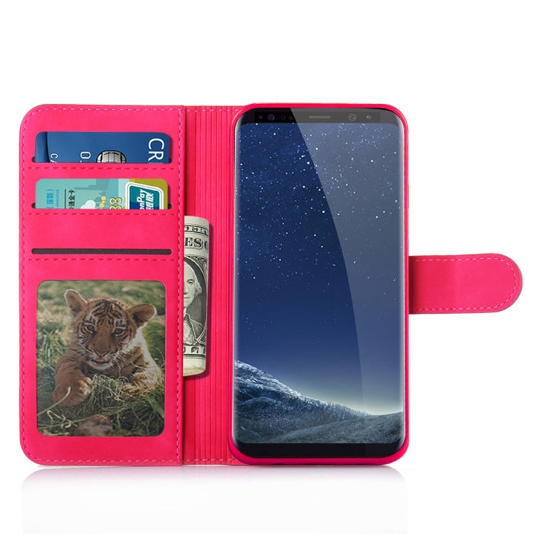 For Galaxy S8+ Diaobaolee Pure Fresh Texture Horizontal Flip Leather Case, with Holder & Card Slot & Wallet & Photo Frame
