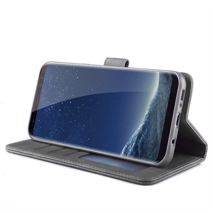 For Galaxy S8+ Diaobaolee Pure Fresh Texture Horizontal Flip Leather Case, with Holder & Card Slot & Wallet & Photo Frame