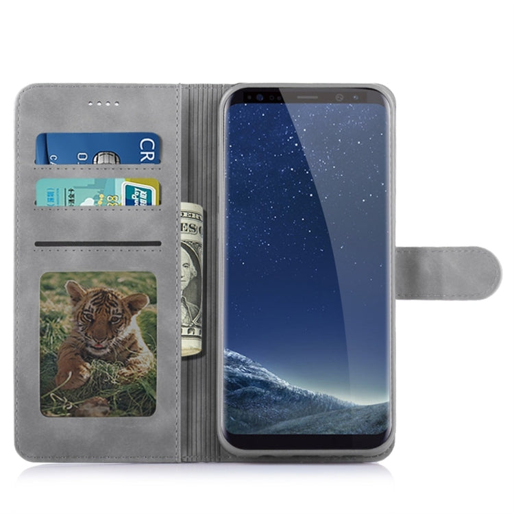 For Galaxy S8+ Diaobaolee Pure Fresh Texture Horizontal Flip Leather Case, with Holder & Card Slot & Wallet & Photo Frame