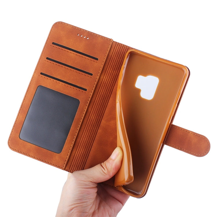 For Galaxy S9 Diaobaolee Pure Fresh Texture Horizontal Flip Leather Case, with Holder & Card Slot & Wallet & Photo Frame