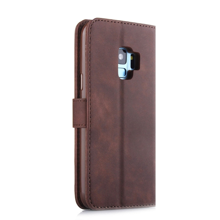 For Galaxy S9 Diaobaolee Pure Fresh Texture Horizontal Flip Leather Case, with Holder & Card Slot & Wallet & Photo Frame