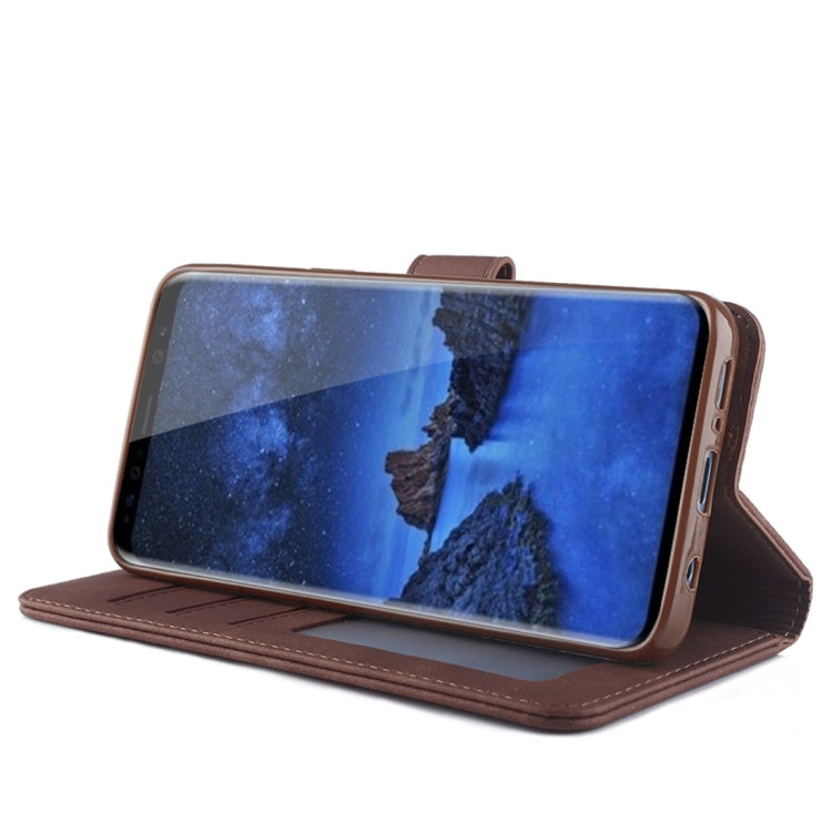 For Galaxy S9 Diaobaolee Pure Fresh Texture Horizontal Flip Leather Case, with Holder & Card Slot & Wallet & Photo Frame