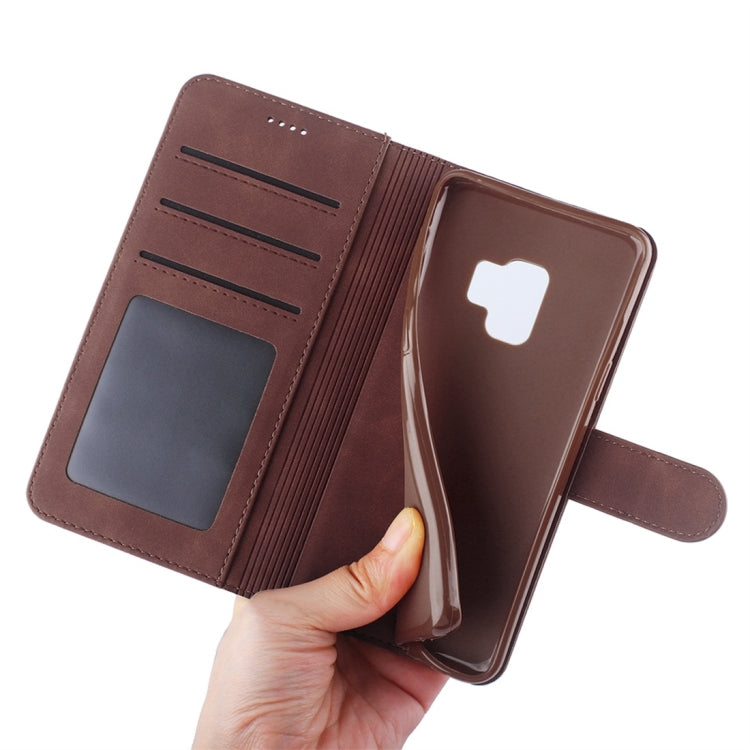 For Galaxy S9 Diaobaolee Pure Fresh Texture Horizontal Flip Leather Case, with Holder & Card Slot & Wallet & Photo Frame