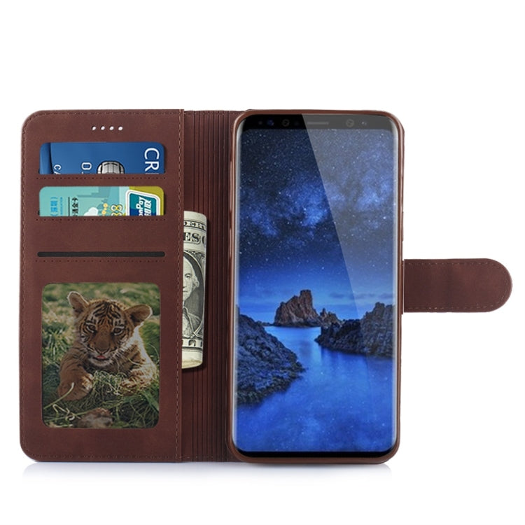 For Galaxy S9 Diaobaolee Pure Fresh Texture Horizontal Flip Leather Case, with Holder & Card Slot & Wallet & Photo Frame