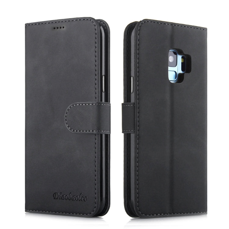 For Galaxy S9 Diaobaolee Pure Fresh Texture Horizontal Flip Leather Case, with Holder & Card Slot & Wallet & Photo Frame