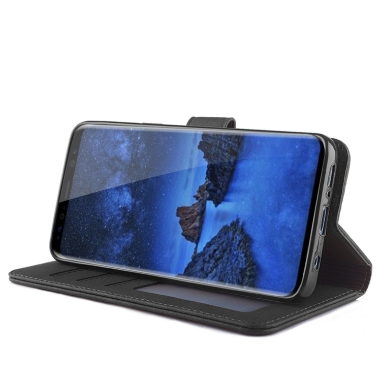 For Galaxy S9 Diaobaolee Pure Fresh Texture Horizontal Flip Leather Case, with Holder & Card Slot & Wallet & Photo Frame