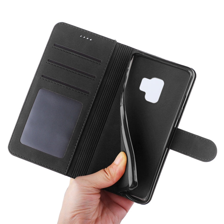 For Galaxy S9 Diaobaolee Pure Fresh Texture Horizontal Flip Leather Case, with Holder & Card Slot & Wallet & Photo Frame