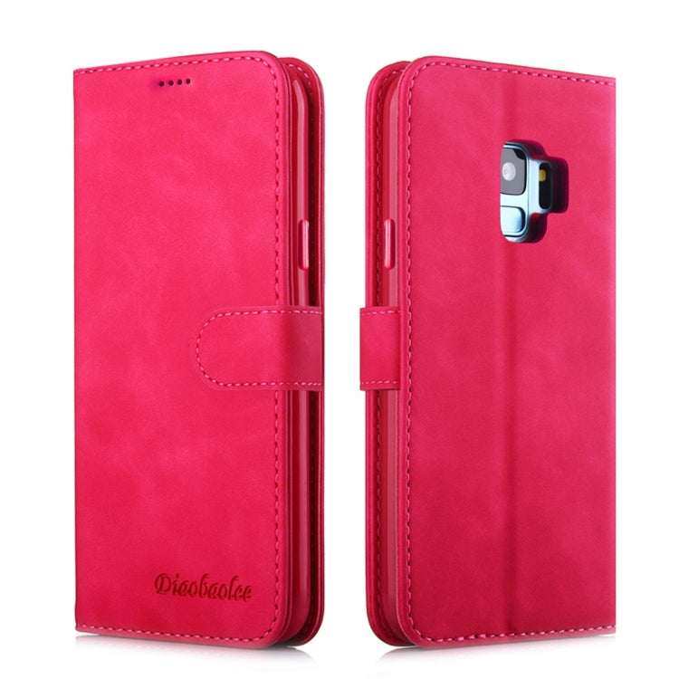 For Galaxy S9 Diaobaolee Pure Fresh Texture Horizontal Flip Leather Case, with Holder & Card Slot & Wallet & Photo Frame
