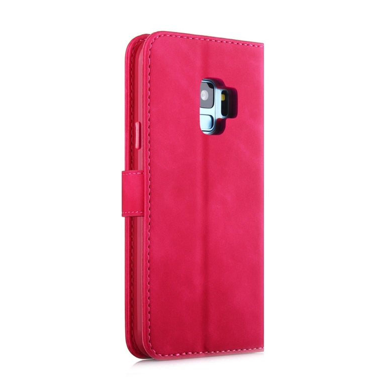 For Galaxy S9 Diaobaolee Pure Fresh Texture Horizontal Flip Leather Case, with Holder & Card Slot & Wallet & Photo Frame