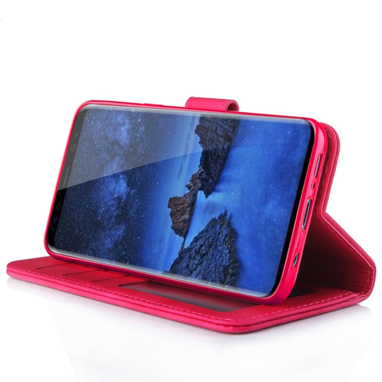 For Galaxy S9 Diaobaolee Pure Fresh Texture Horizontal Flip Leather Case, with Holder & Card Slot & Wallet & Photo Frame