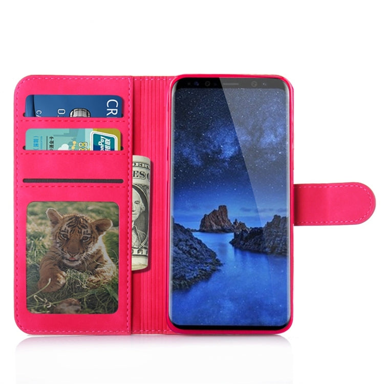 For Galaxy S9 Diaobaolee Pure Fresh Texture Horizontal Flip Leather Case, with Holder & Card Slot & Wallet & Photo Frame