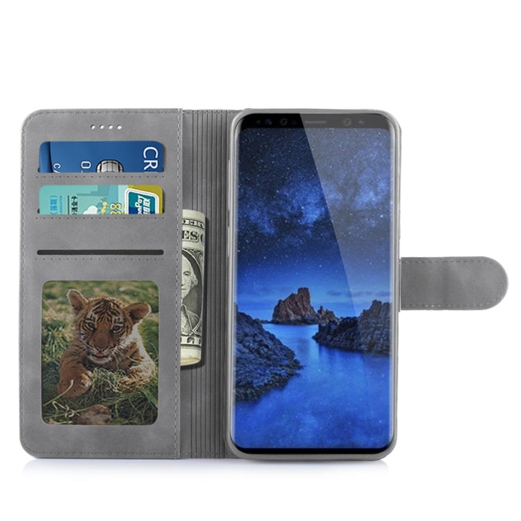For Galaxy S9 Diaobaolee Pure Fresh Texture Horizontal Flip Leather Case, with Holder & Card Slot & Wallet & Photo Frame