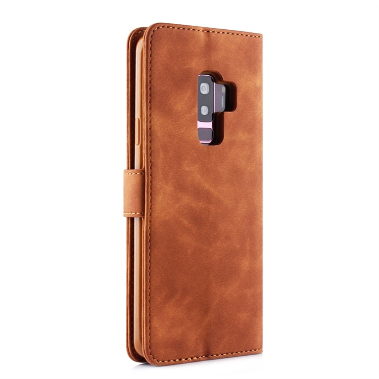 For Galaxy S9+ Diaobaolee Pure Fresh Texture Horizontal Flip Leather Case, with Holder & Card Slot & Wallet & Photo Frame