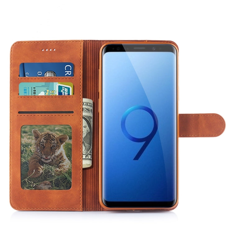 For Galaxy S9+ Diaobaolee Pure Fresh Texture Horizontal Flip Leather Case, with Holder & Card Slot & Wallet & Photo Frame