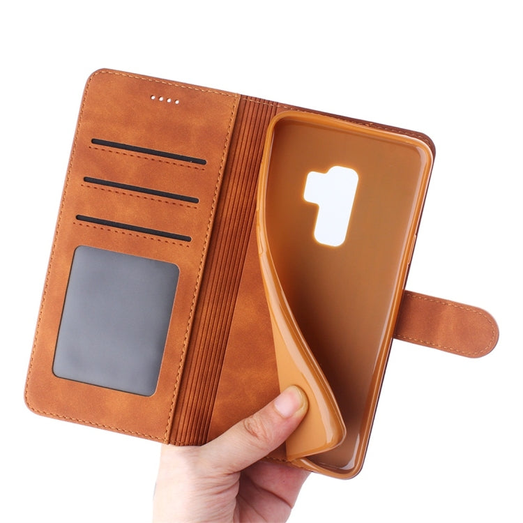 For Galaxy S9+ Diaobaolee Pure Fresh Texture Horizontal Flip Leather Case, with Holder & Card Slot & Wallet & Photo Frame