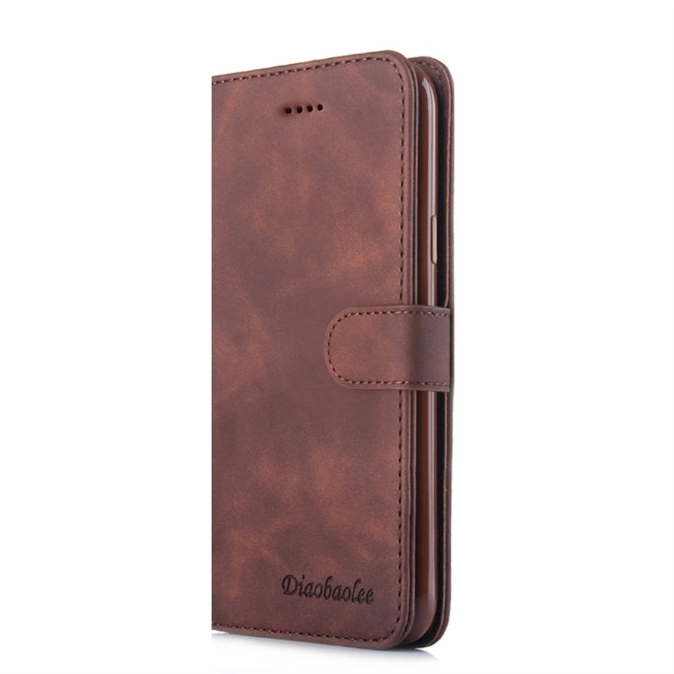 For Galaxy S9+ Diaobaolee Pure Fresh Texture Horizontal Flip Leather Case, with Holder & Card Slot & Wallet & Photo Frame