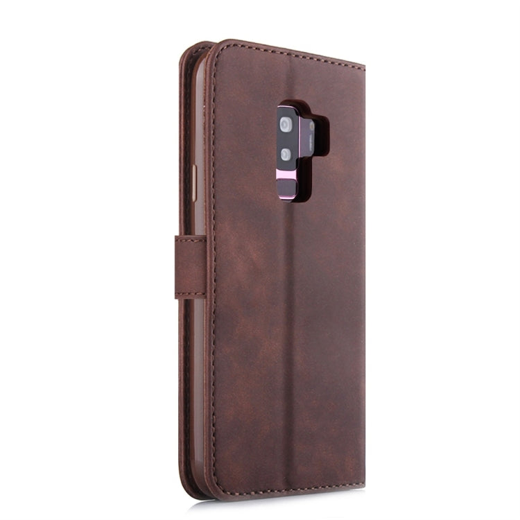 For Galaxy S9+ Diaobaolee Pure Fresh Texture Horizontal Flip Leather Case, with Holder & Card Slot & Wallet & Photo Frame