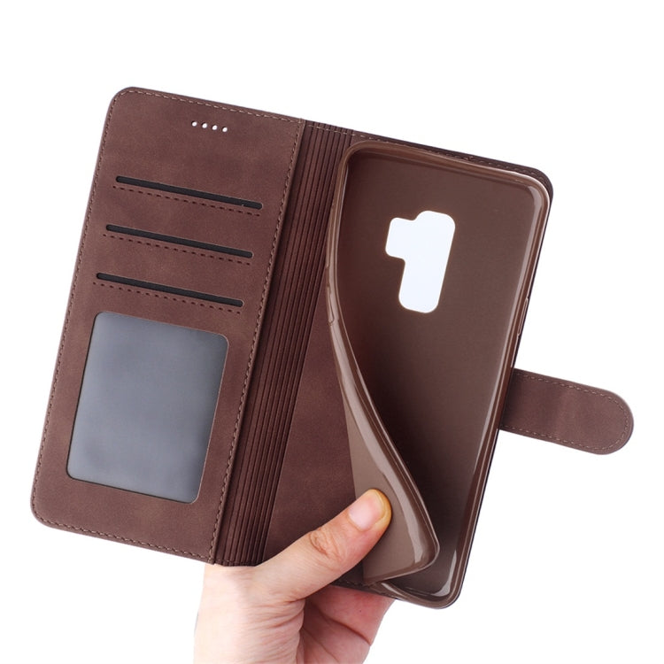 For Galaxy S9+ Diaobaolee Pure Fresh Texture Horizontal Flip Leather Case, with Holder & Card Slot & Wallet & Photo Frame