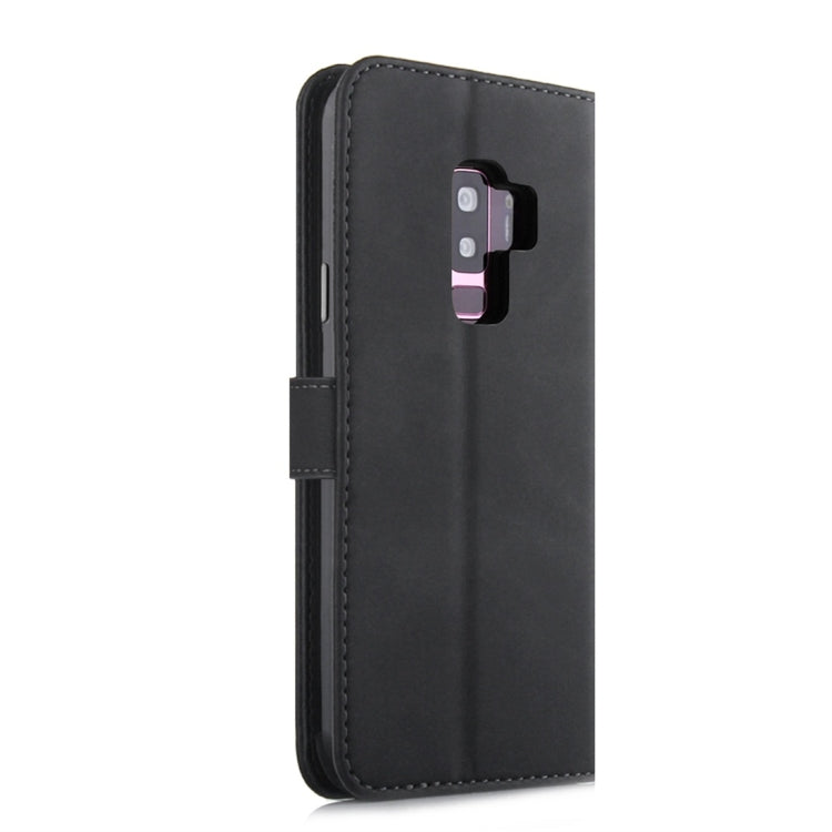 For Galaxy S9+ Diaobaolee Pure Fresh Texture Horizontal Flip Leather Case, with Holder & Card Slot & Wallet & Photo Frame
