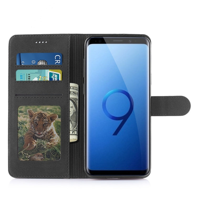 For Galaxy S9+ Diaobaolee Pure Fresh Texture Horizontal Flip Leather Case, with Holder & Card Slot & Wallet & Photo Frame