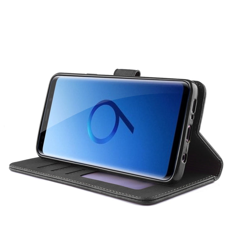 For Galaxy S9+ Diaobaolee Pure Fresh Texture Horizontal Flip Leather Case, with Holder & Card Slot & Wallet & Photo Frame