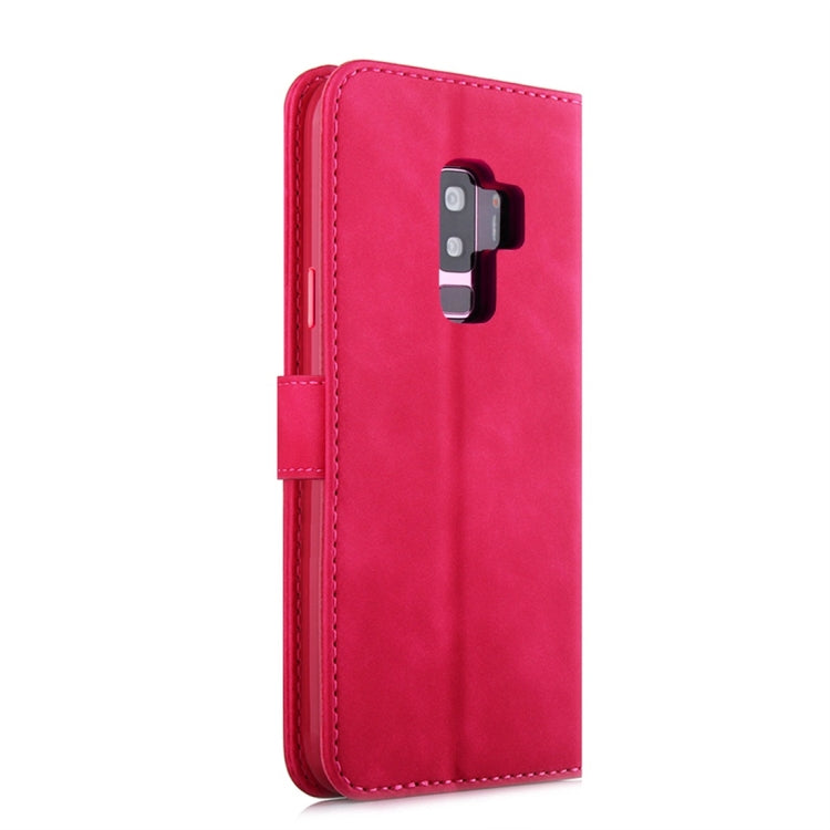 For Galaxy S9+ Diaobaolee Pure Fresh Texture Horizontal Flip Leather Case, with Holder & Card Slot & Wallet & Photo Frame