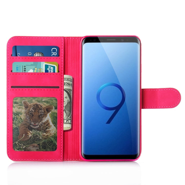 For Galaxy S9+ Diaobaolee Pure Fresh Texture Horizontal Flip Leather Case, with Holder & Card Slot & Wallet & Photo Frame