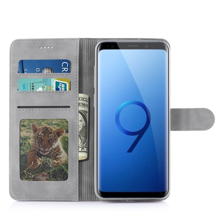 For Galaxy S9+ Diaobaolee Pure Fresh Texture Horizontal Flip Leather Case, with Holder & Card Slot & Wallet & Photo Frame