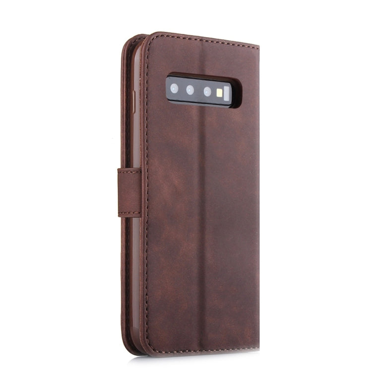 For Galaxy S10 Diaobaolee Pure Fresh Texture Horizontal Flip Leather Case, with Holder & Card Slot & Wallet & Photo Frame