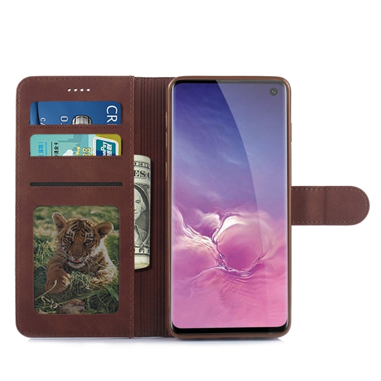 For Galaxy S10 Diaobaolee Pure Fresh Texture Horizontal Flip Leather Case, with Holder & Card Slot & Wallet & Photo Frame