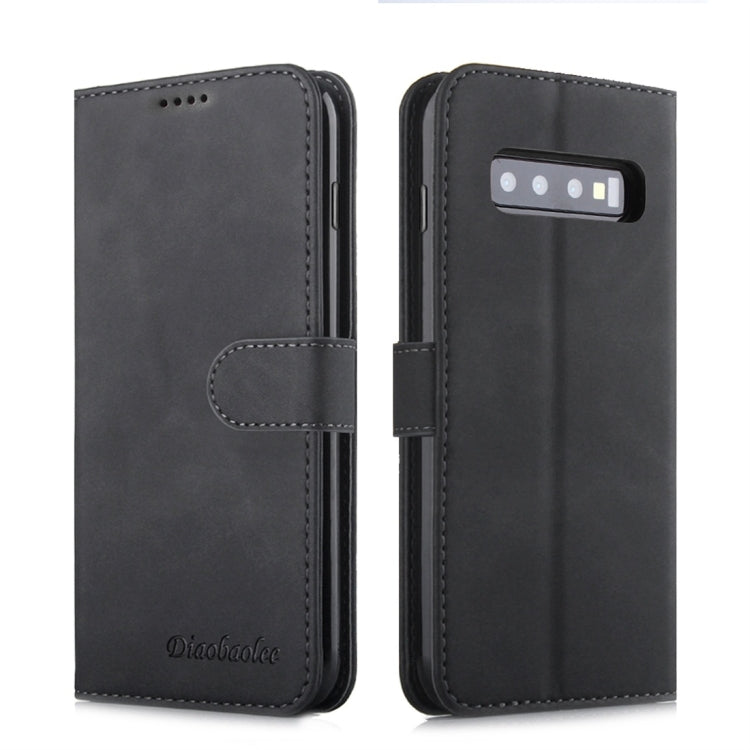 For Galaxy S10 Diaobaolee Pure Fresh Texture Horizontal Flip Leather Case, with Holder & Card Slot & Wallet & Photo Frame