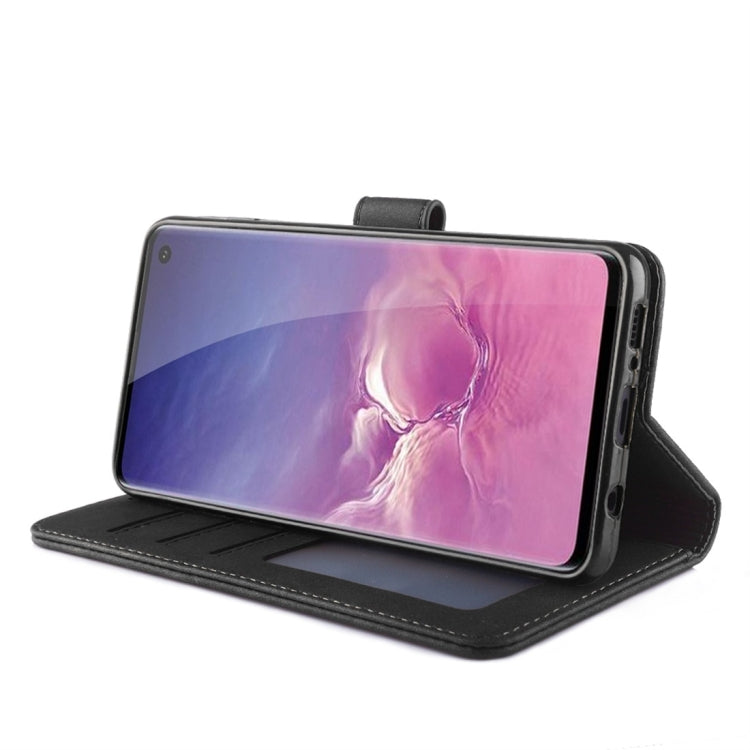 For Galaxy S10 Diaobaolee Pure Fresh Texture Horizontal Flip Leather Case, with Holder & Card Slot & Wallet & Photo Frame