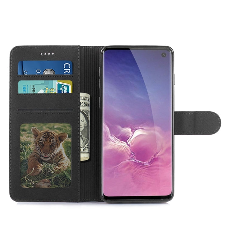 For Galaxy S10 Diaobaolee Pure Fresh Texture Horizontal Flip Leather Case, with Holder & Card Slot & Wallet & Photo Frame