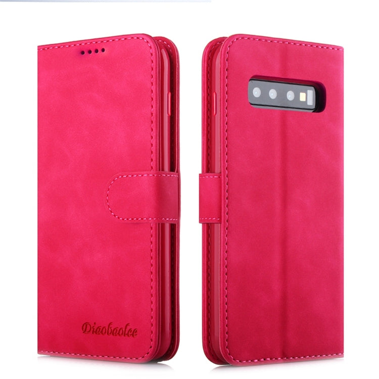 For Galaxy S10 Diaobaolee Pure Fresh Texture Horizontal Flip Leather Case, with Holder & Card Slot & Wallet & Photo Frame