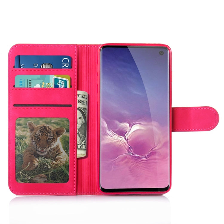 For Galaxy S10 Diaobaolee Pure Fresh Texture Horizontal Flip Leather Case, with Holder & Card Slot & Wallet & Photo Frame
