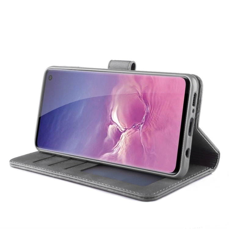 For Galaxy S10 Diaobaolee Pure Fresh Texture Horizontal Flip Leather Case, with Holder & Card Slot & Wallet & Photo Frame