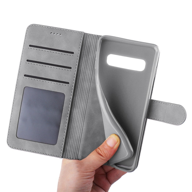 For Galaxy S10 Diaobaolee Pure Fresh Texture Horizontal Flip Leather Case, with Holder & Card Slot & Wallet & Photo Frame