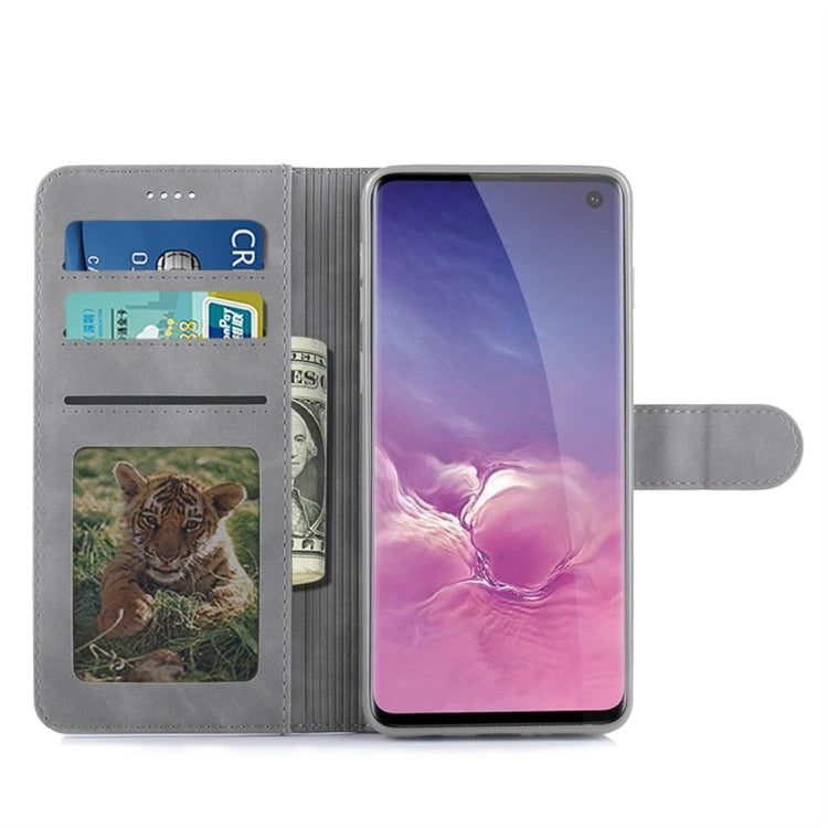 For Galaxy S10 Diaobaolee Pure Fresh Texture Horizontal Flip Leather Case, with Holder & Card Slot & Wallet & Photo Frame