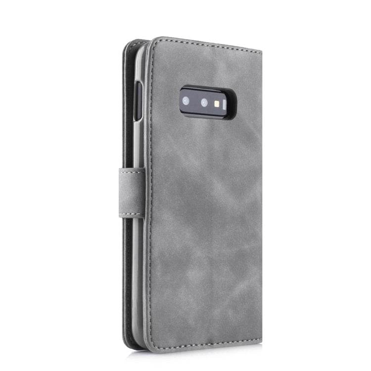 For Galaxy S10e Diaobaolee Pure Fresh Texture Horizontal Flip Leather Case, with Holder & Card Slot & Wallet & Photo Frame