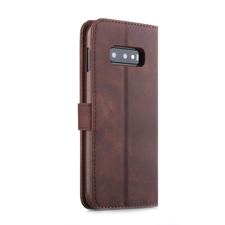 For Galaxy S10e Diaobaolee Pure Fresh Texture Horizontal Flip Leather Case, with Holder & Card Slot & Wallet & Photo Frame