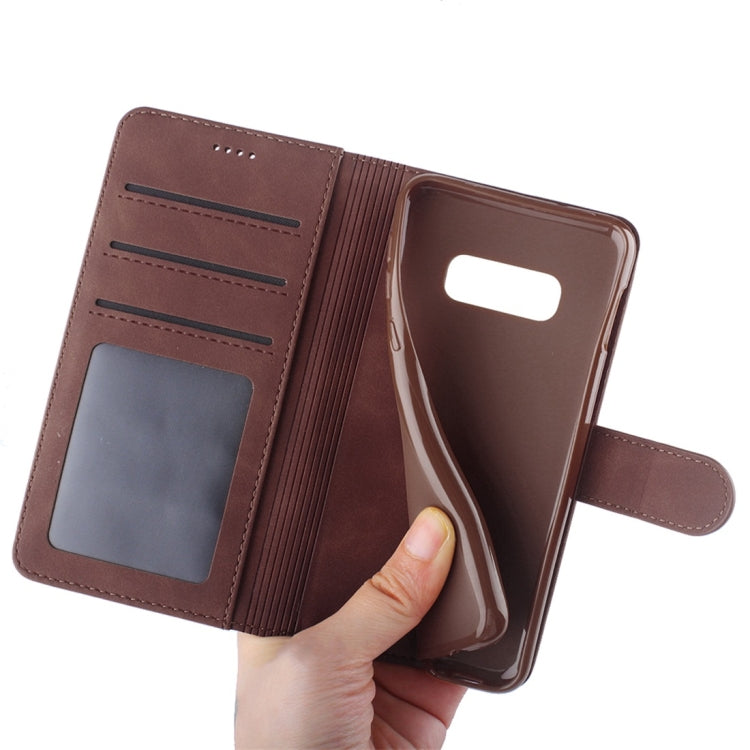 For Galaxy S10e Diaobaolee Pure Fresh Texture Horizontal Flip Leather Case, with Holder & Card Slot & Wallet & Photo Frame