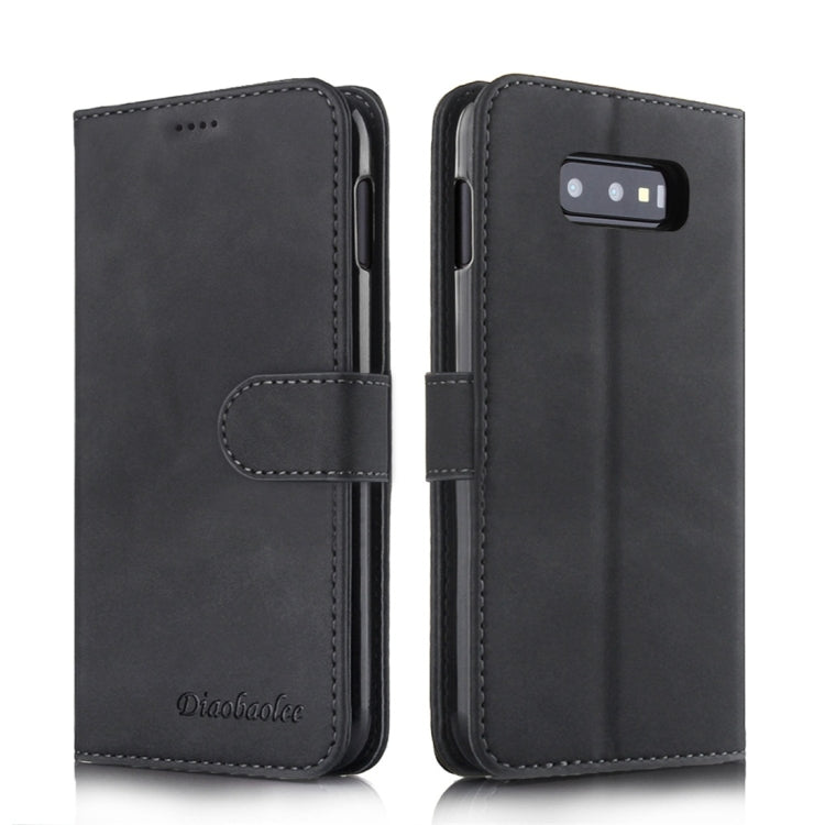For Galaxy S10e Diaobaolee Pure Fresh Texture Horizontal Flip Leather Case, with Holder & Card Slot & Wallet & Photo Frame