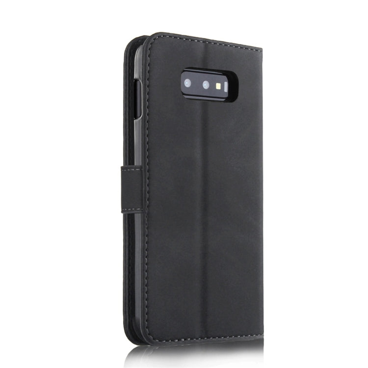 For Galaxy S10e Diaobaolee Pure Fresh Texture Horizontal Flip Leather Case, with Holder & Card Slot & Wallet & Photo Frame