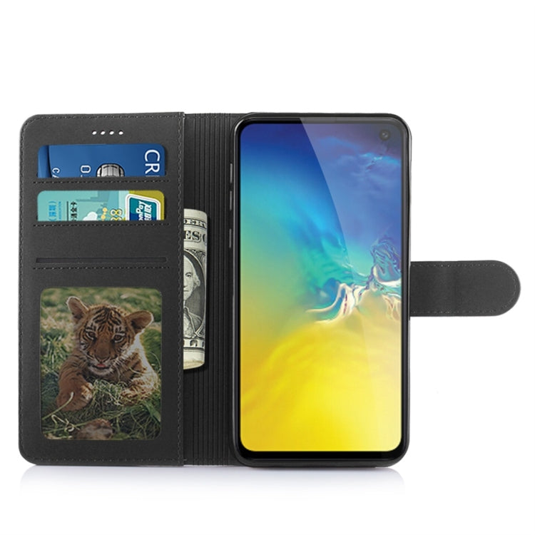 For Galaxy S10e Diaobaolee Pure Fresh Texture Horizontal Flip Leather Case, with Holder & Card Slot & Wallet & Photo Frame
