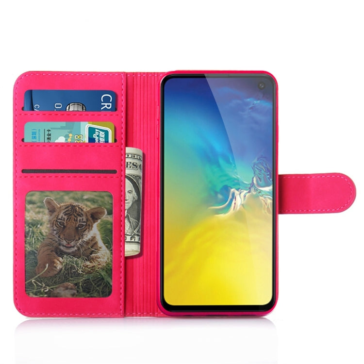 For Galaxy S10e Diaobaolee Pure Fresh Texture Horizontal Flip Leather Case, with Holder & Card Slot & Wallet & Photo Frame