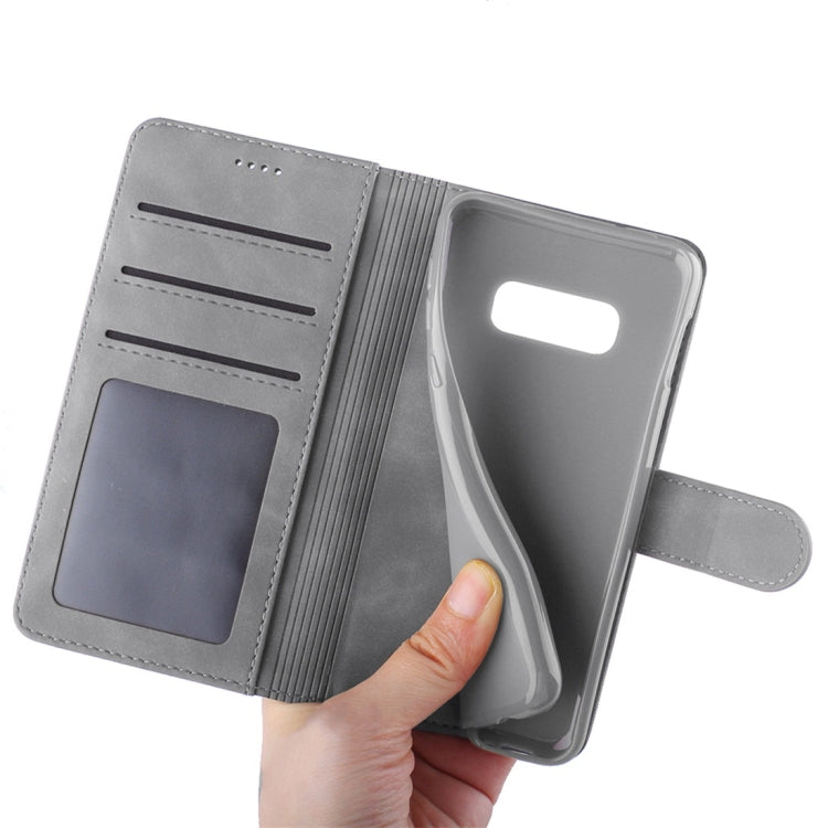 For Galaxy S10e Diaobaolee Pure Fresh Texture Horizontal Flip Leather Case, with Holder & Card Slot & Wallet & Photo Frame