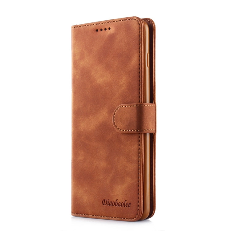 For Galaxy S10+ Diaobaolee Pure Fresh Texture Horizontal Flip Leather Case, with Holder & Card Slot & Wallet & Photo Frame