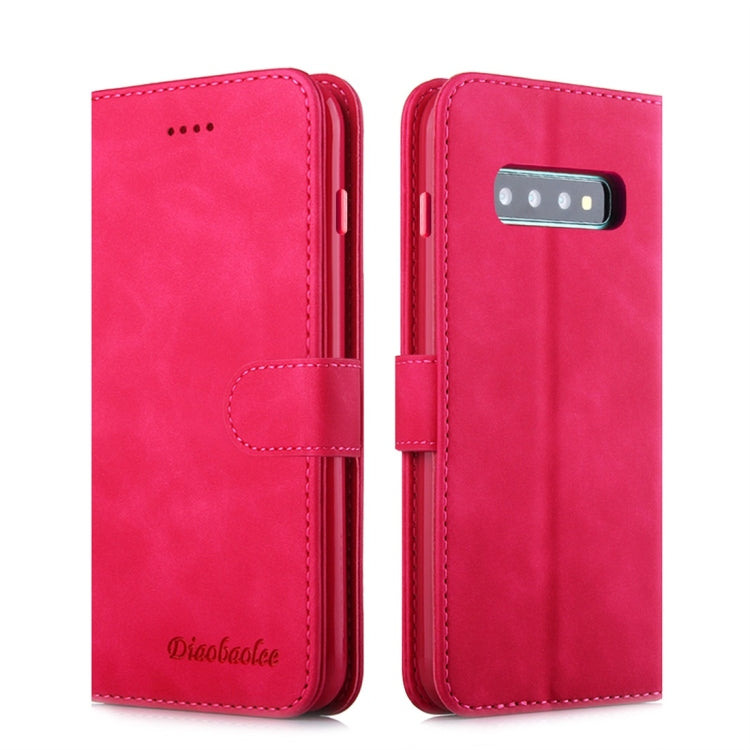 For Galaxy S10+ Diaobaolee Pure Fresh Texture Horizontal Flip Leather Case, with Holder & Card Slot & Wallet & Photo Frame