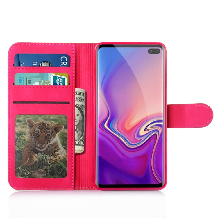 For Galaxy S10+ Diaobaolee Pure Fresh Texture Horizontal Flip Leather Case, with Holder & Card Slot & Wallet & Photo Frame